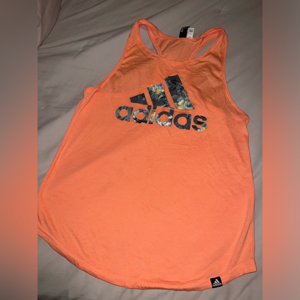 Adidas Vibrant Orange Tank Top